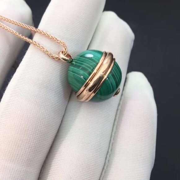DÂY CHUYỀN PIAGET POSSESSION PENDANT MALACHITE ROSE GOLD 18K