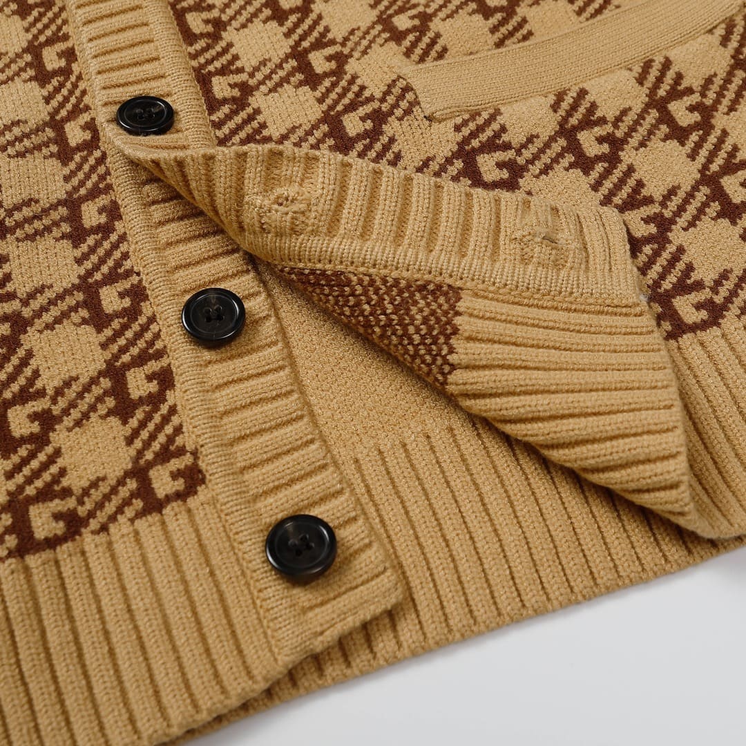 ÁO GUCCI Cashmere Brown Sweater