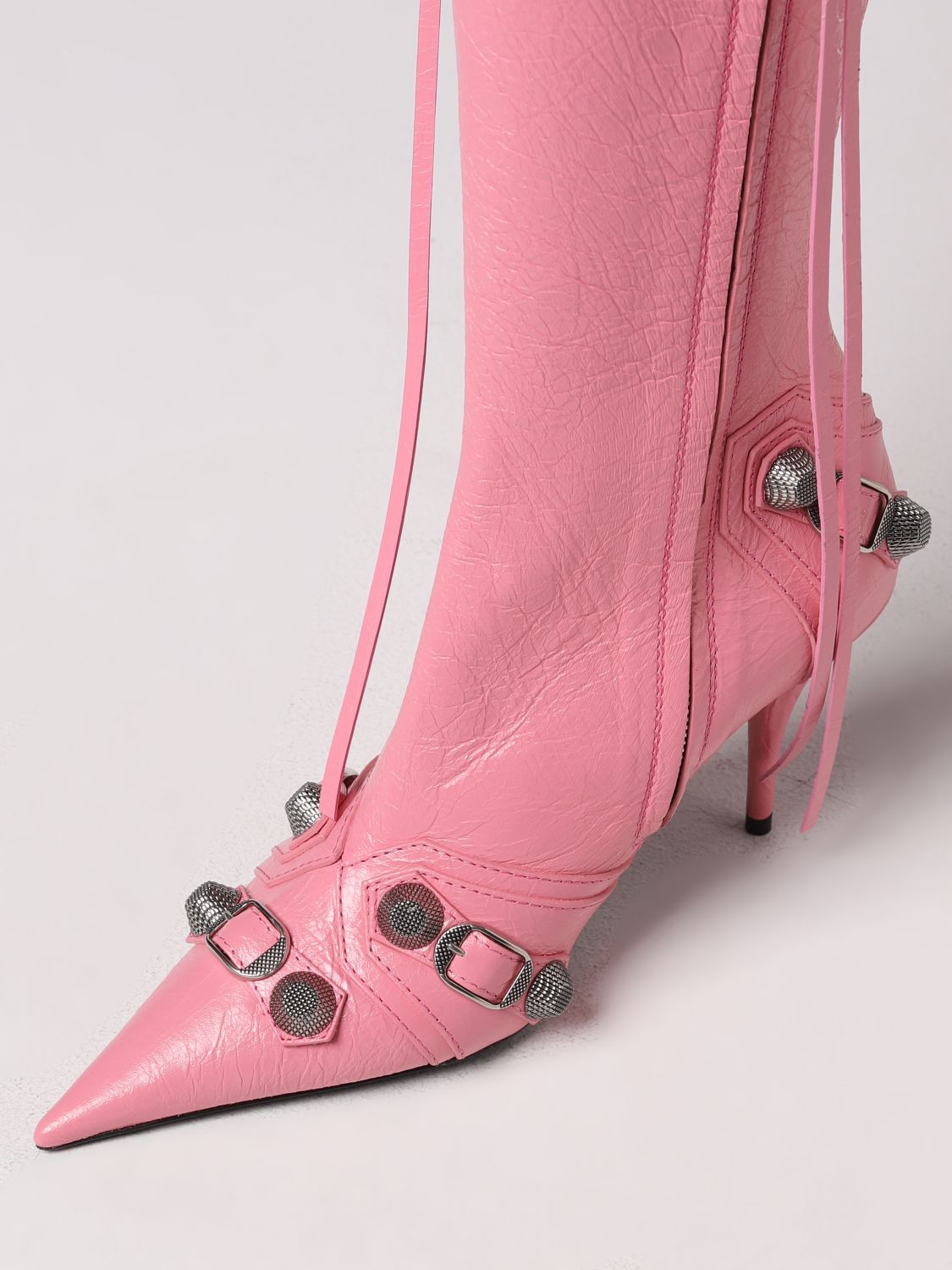 GIÀY BALENCIAGA Pink boots shoes