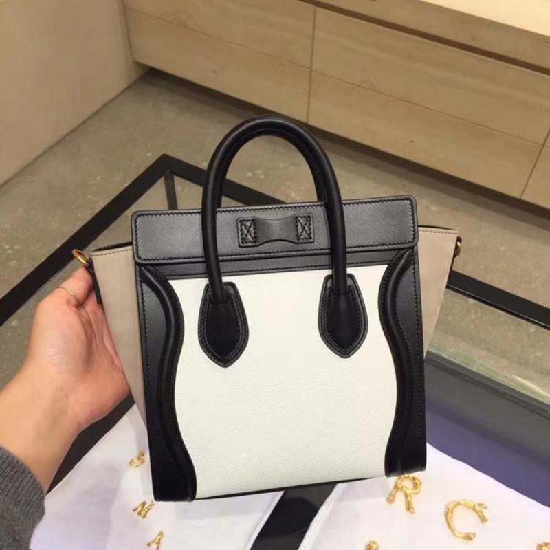 TÚI Celine Women Nano Luggage Bag in Multicolour Baby Grained Calfskin