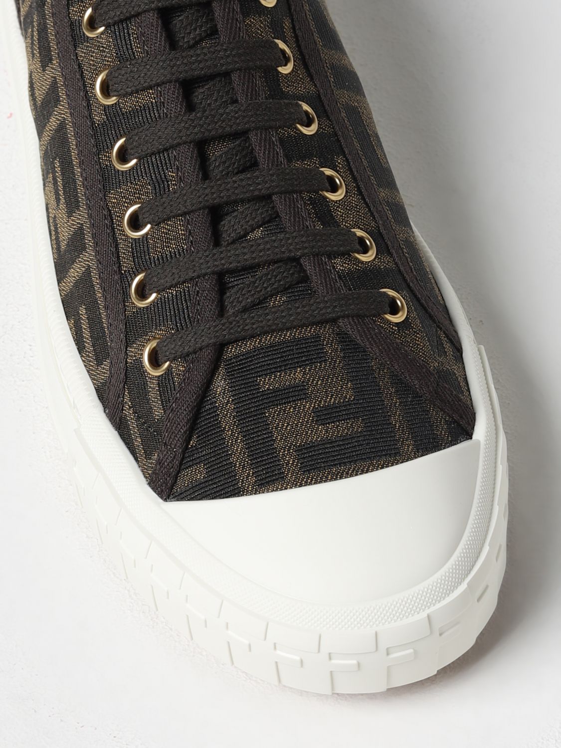 GIÀY FENDI Sneakers in fabric with jacquard FF monogram