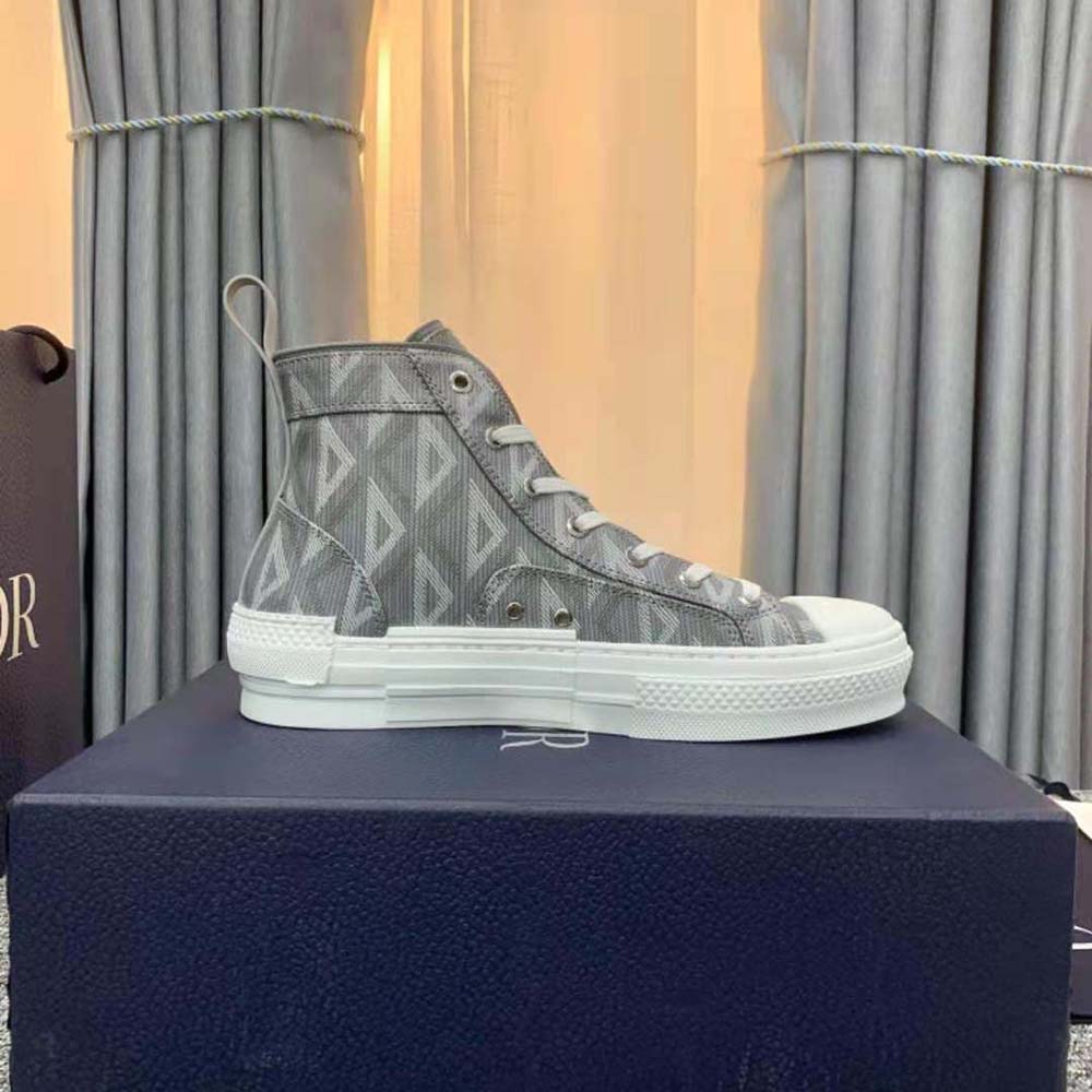 GIÀY DIOR B23 Low-Top Sneaker Dior Gray CD Diamond Canvas SS2022