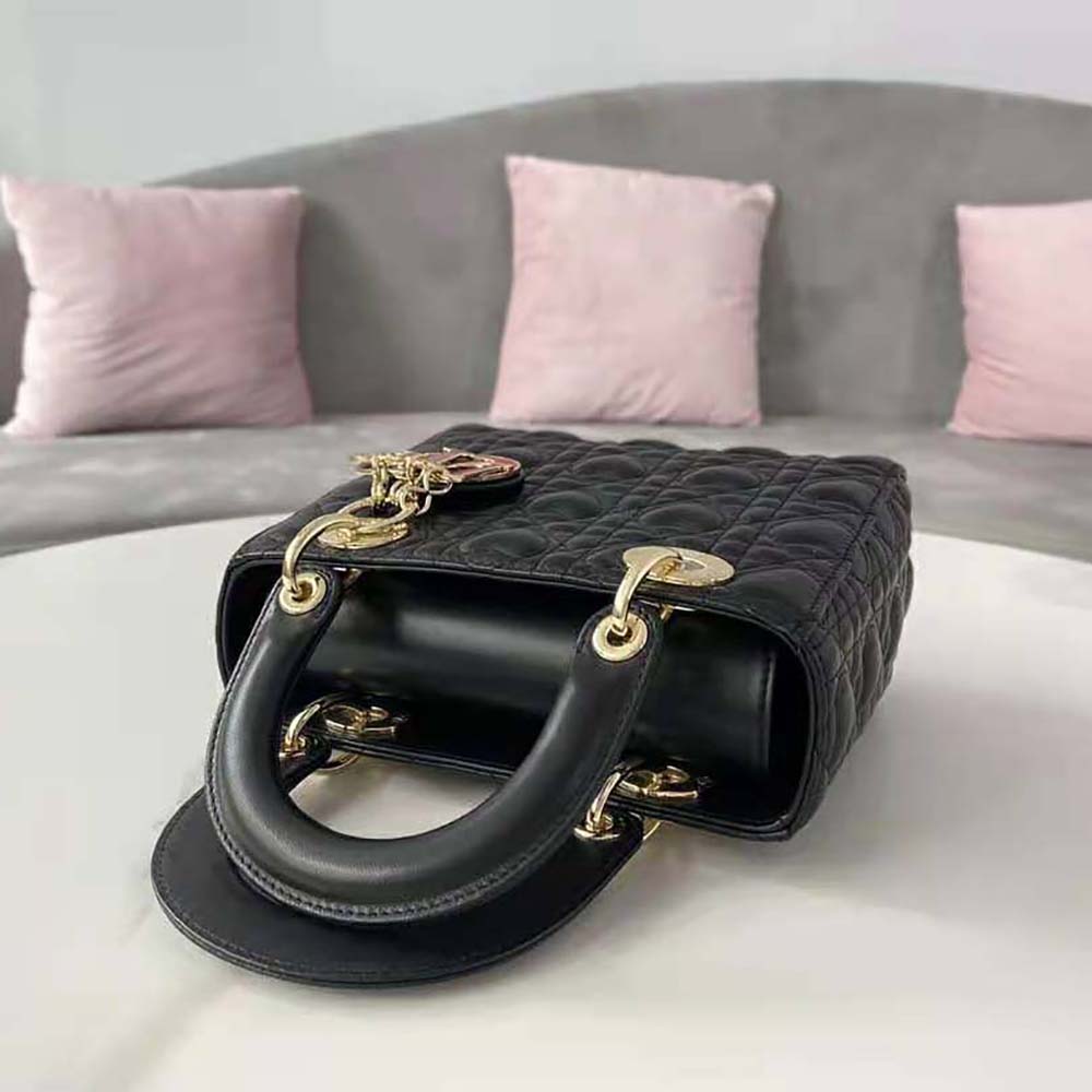 TÚI Dior Women Dioramour my Abcdior Lady Dior Bag Cannage Lambskin with Heart Motif