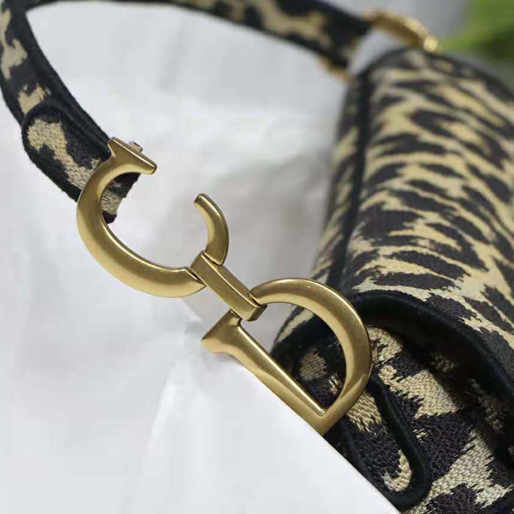 TÚI Dior Saddle Bag Beige Multicolor Mizza Embroidery