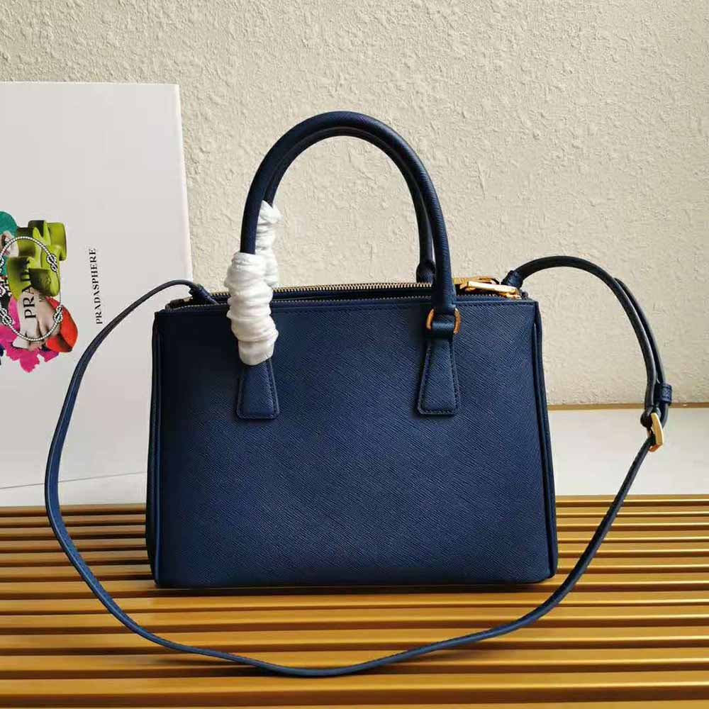 TÚI Prada Saffiano Leather Prada Galleria Bag-Navy