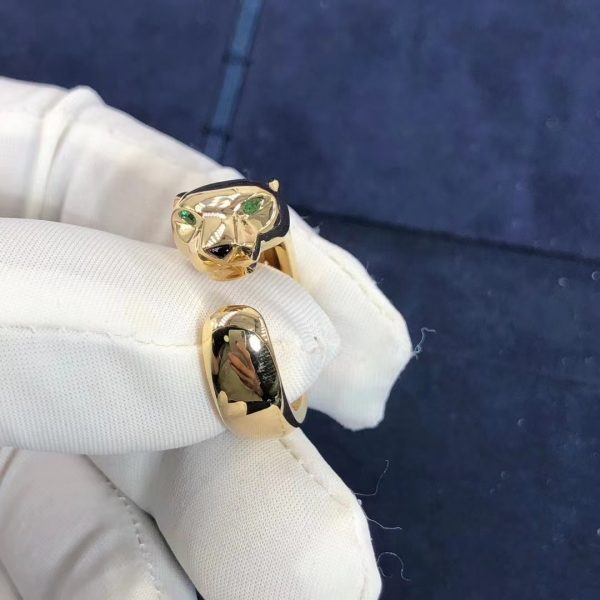 Nhẫn Cartier Panthere de Cartier Tsavorite Garnet Vàng hồng nguyên khối 18K