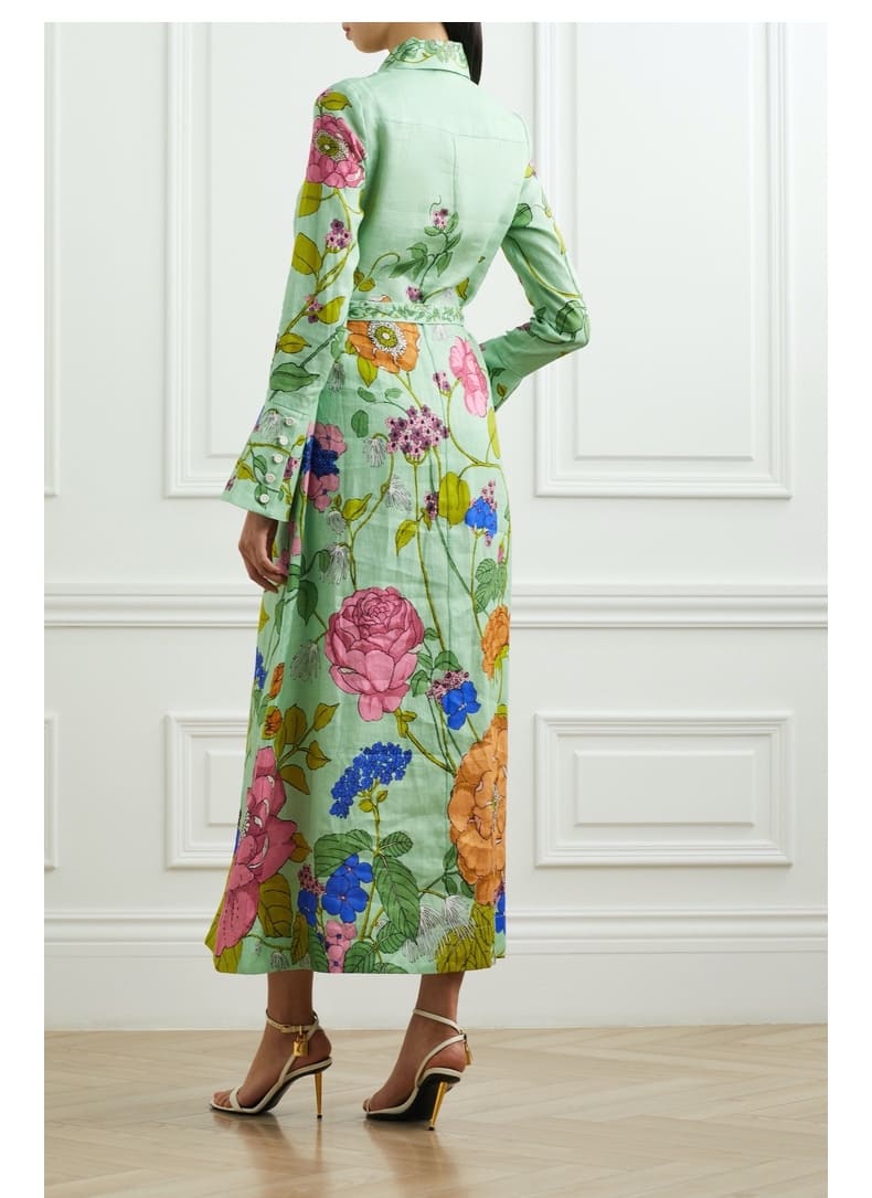 VÁY ALE'MAIS Flower Vintage Dress High Classy