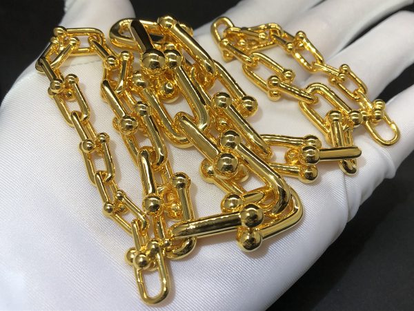 Vòng cổ Tiffany & Co HardWear vàng hồng 18K
