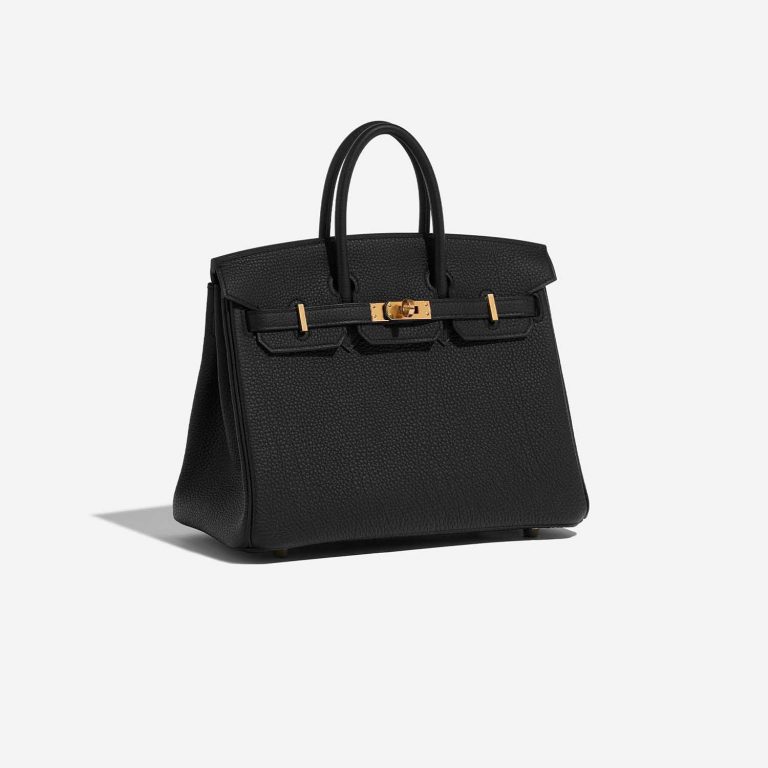 TÚI Hermès Birkin 25 Togo Black Gold Buckle khóa vàng