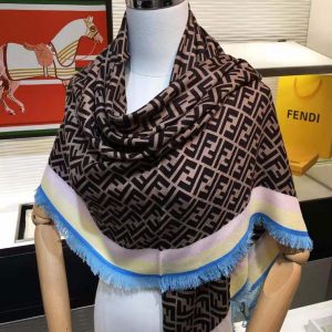 KHĂN Fendi Women Foulard FF Multicolor Silk Foulard