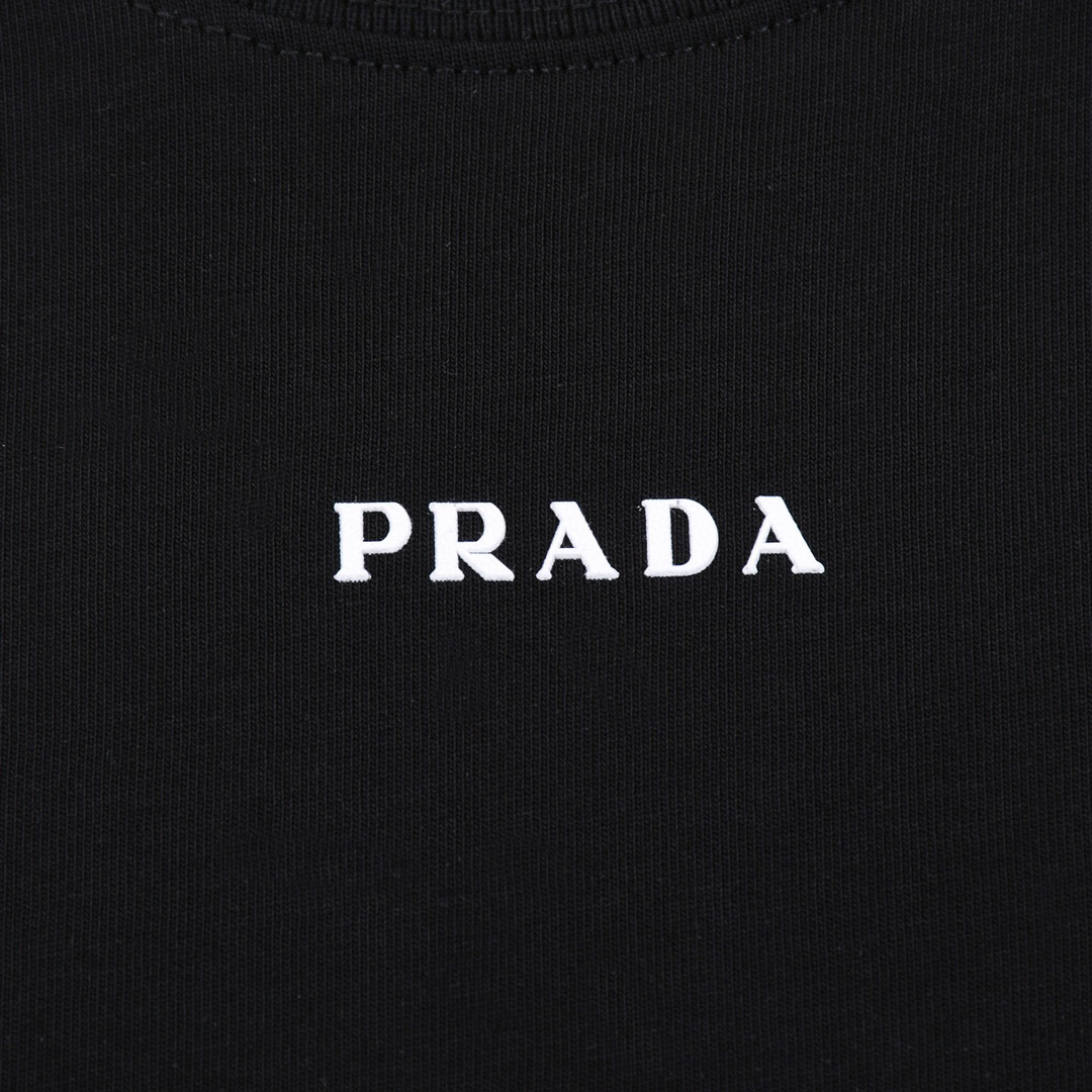 ÁO PRADA MILANO T SHIRT BLACK