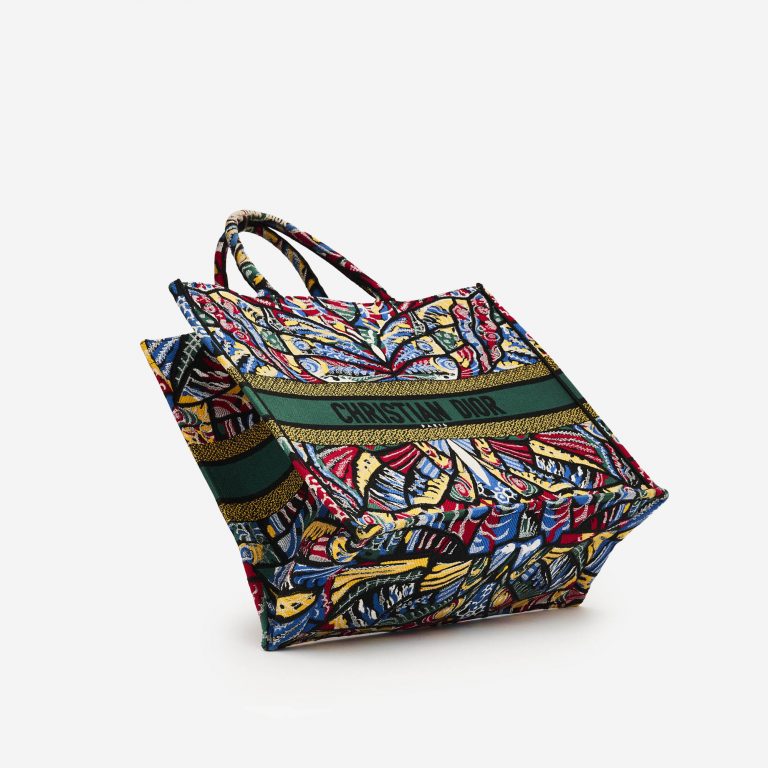 TÚI DIOR Book Tote Large Canvas Floral