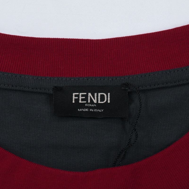 ÁO FENDI ROMA print cotton jersey T-shirt