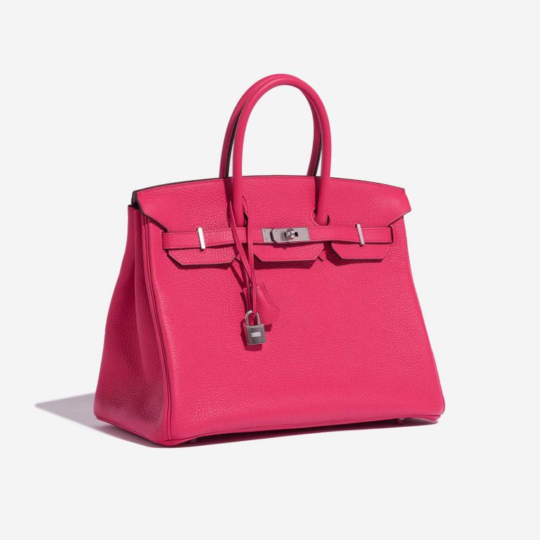 TÚI Hermès Birkin HSS 35 Taurillon Clemence Rose Extreme Rose Pourpre Silver Buckle khóa trắng