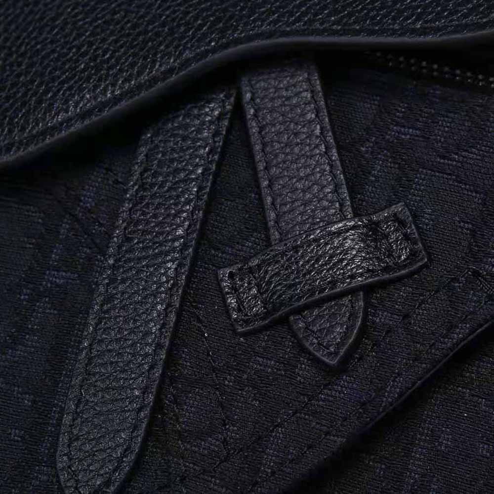 TÚI Dior Saddle Pouch Dior Oblique Jacquard-Black