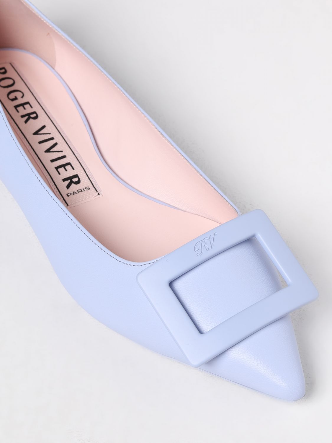 GIÀY ROGER VIVIER Sky Blue ballet flats shoes
