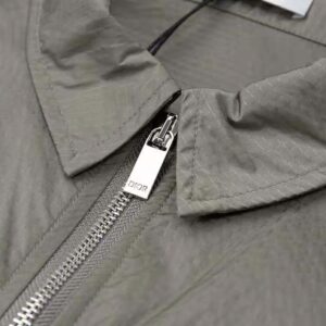 ÁO Dior Men Zipped Blouson Black Technical Cotton Ripstop