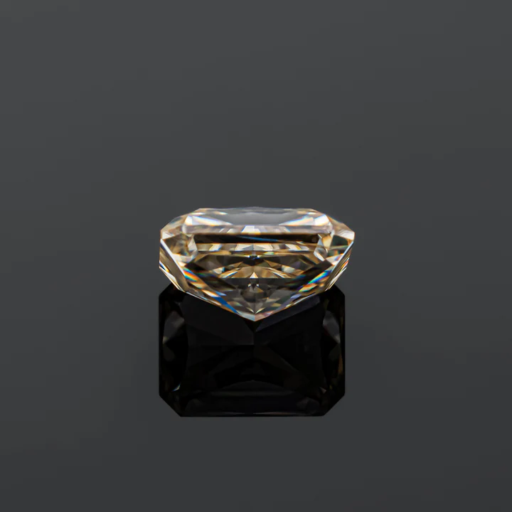 KIM CƯƠNG Radiant Cut Natural Champagne Loose Moissanite Stone