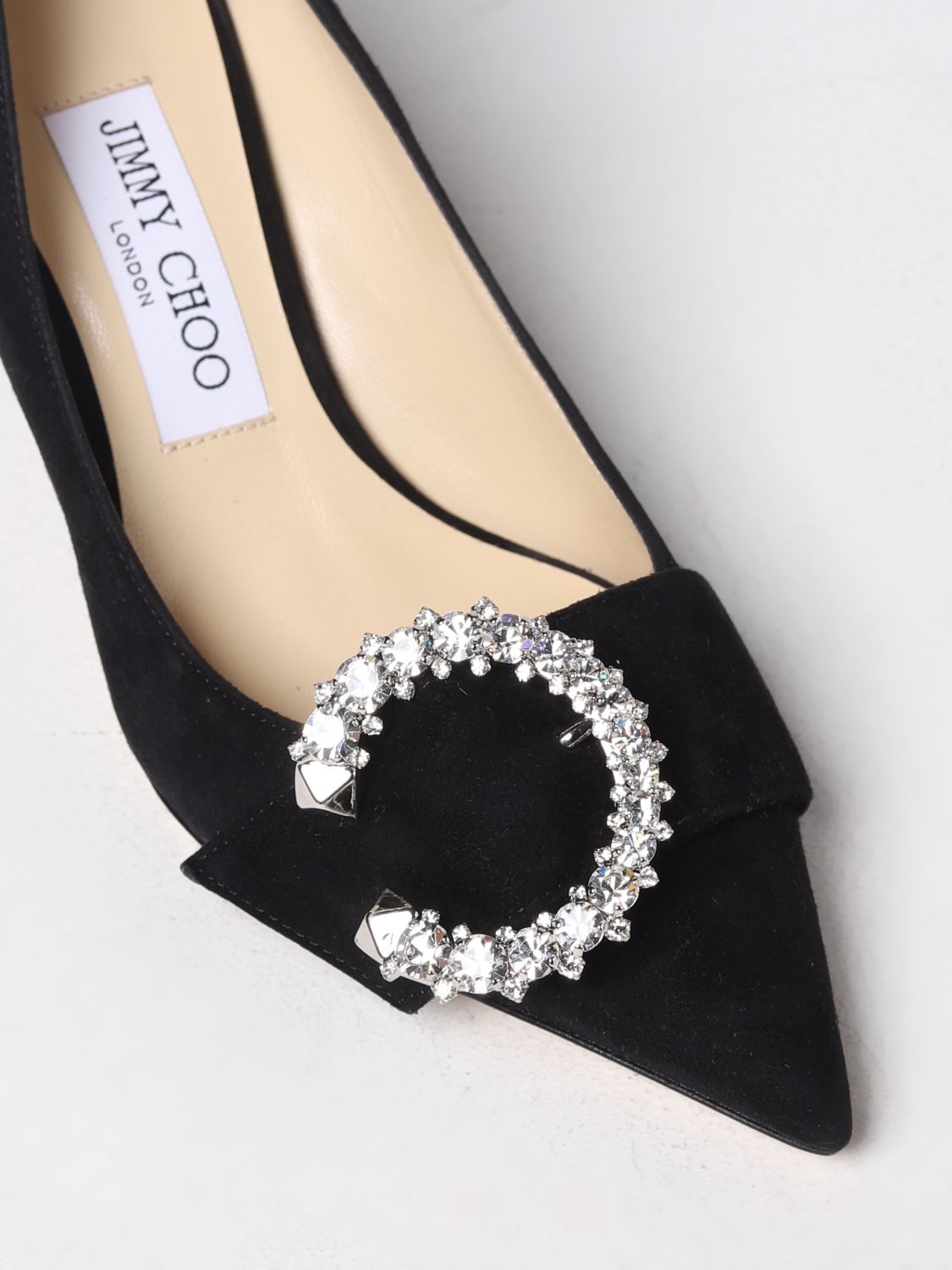 GIÀY JIMMY CHOO Black suede pumps shoes