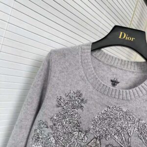 ÁO Dior Chez Moi Sweater Gray Cashmere