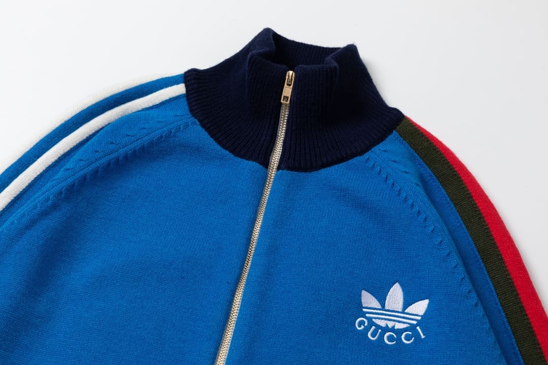 ÁO GUCCI Zip Blue Cashmere Sweater