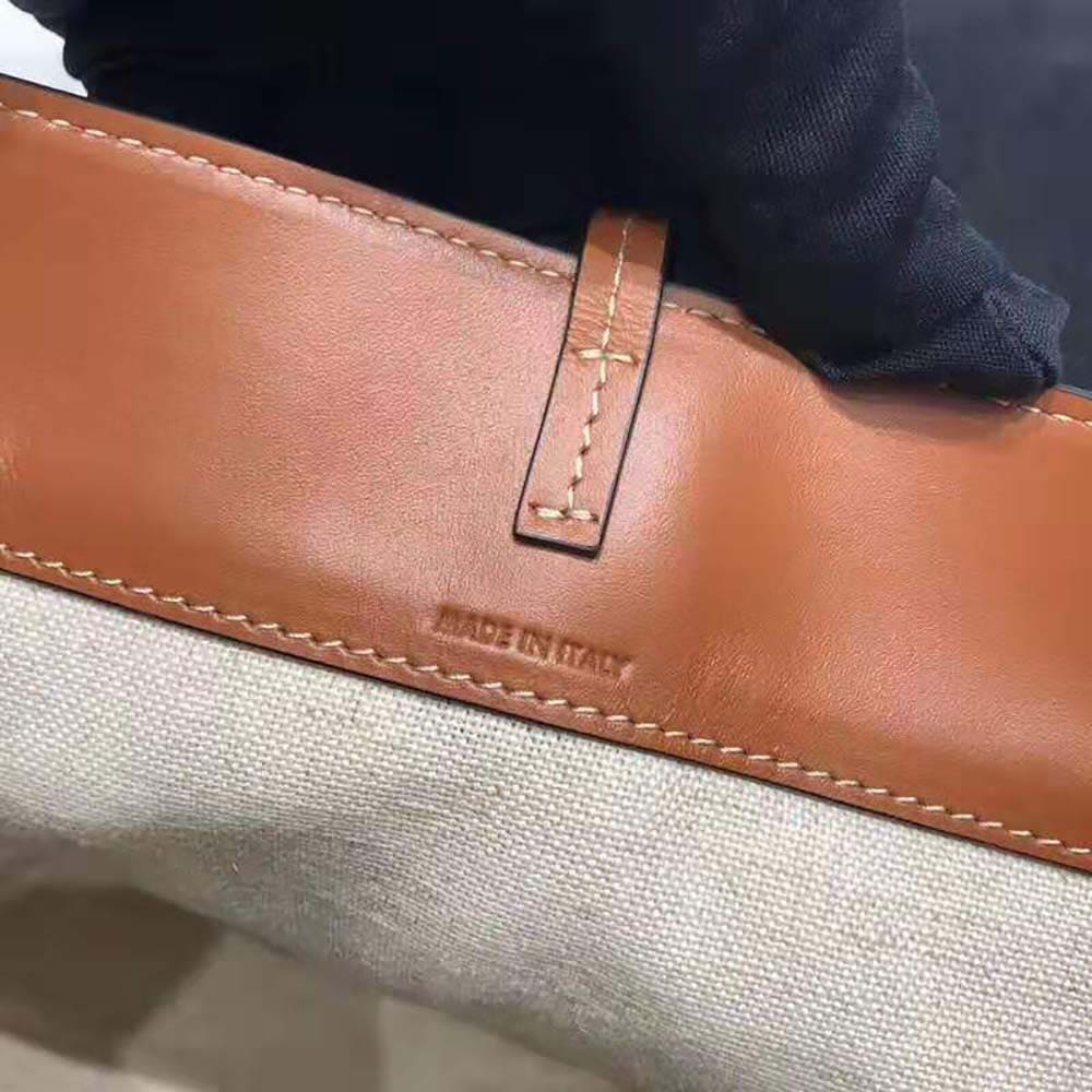 TÚI Celine Women Small Soft Bucket Bag in Triomphe Jacquard and Calfskin