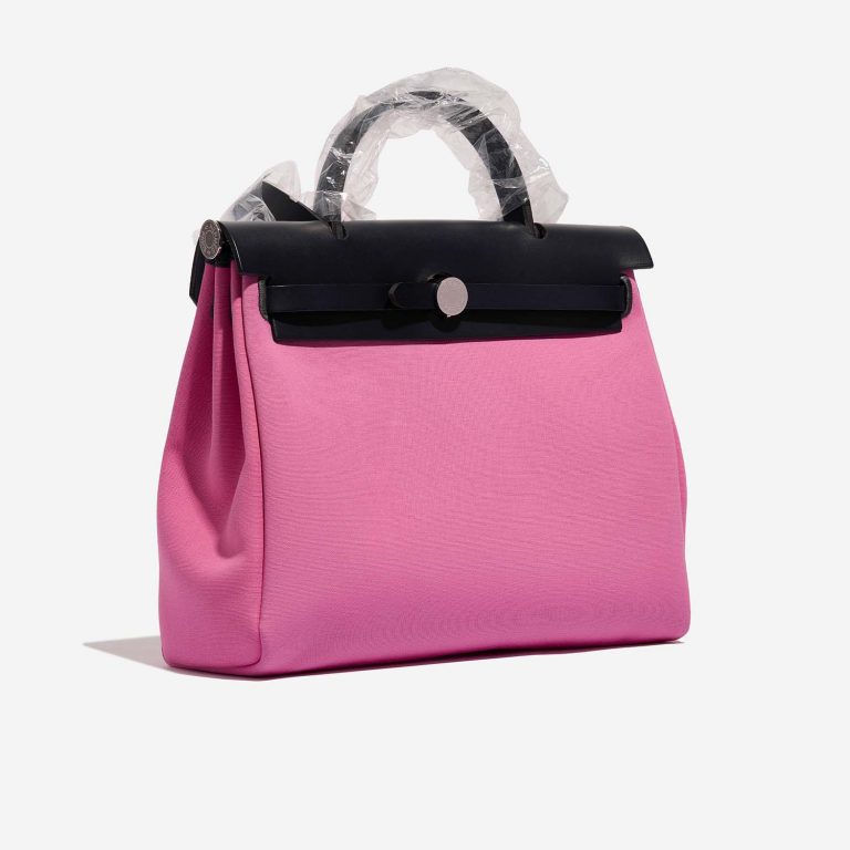 TÚI Hermès Herbag 31 Vache Hunter Toile Bubblegum Rubis Blue Indigo