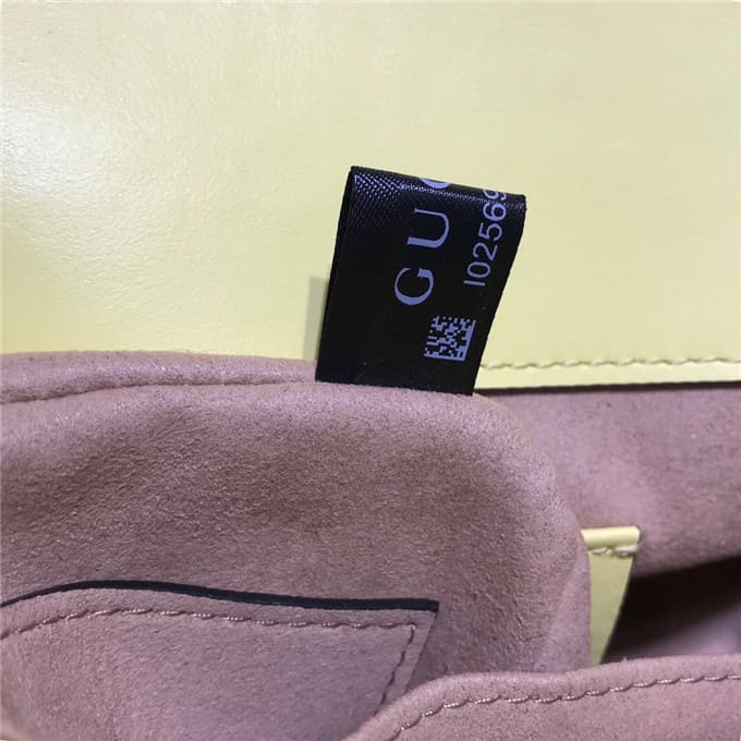 TÚI Gucci GG marmont mini top handle bag yellow Top Quality