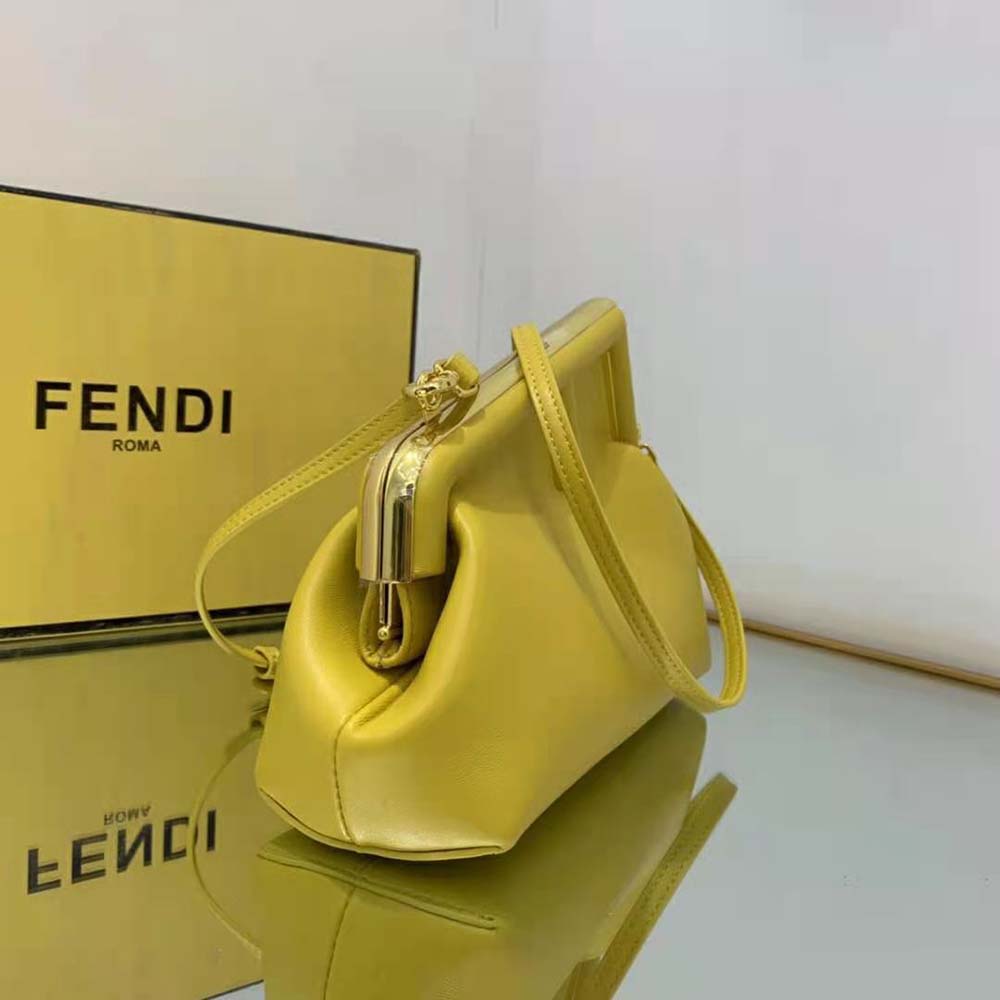 TÚI Fendi Women First Small Yellow Leather Bag