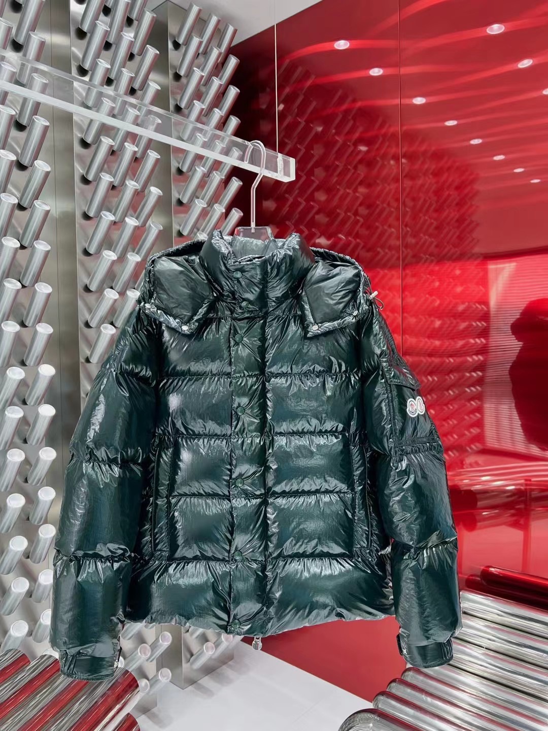 ÁO MONCLER WINTER OLIVE DOWN JACKET