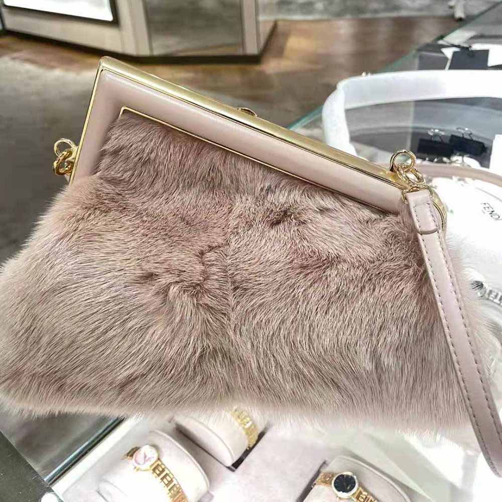 TÚI Fendi Women First Small Pink Mink Bag