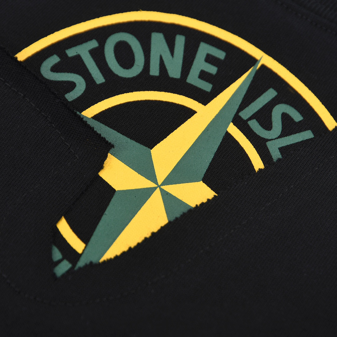 ÁO STONE ISLAND print cotton jersey T-shirt