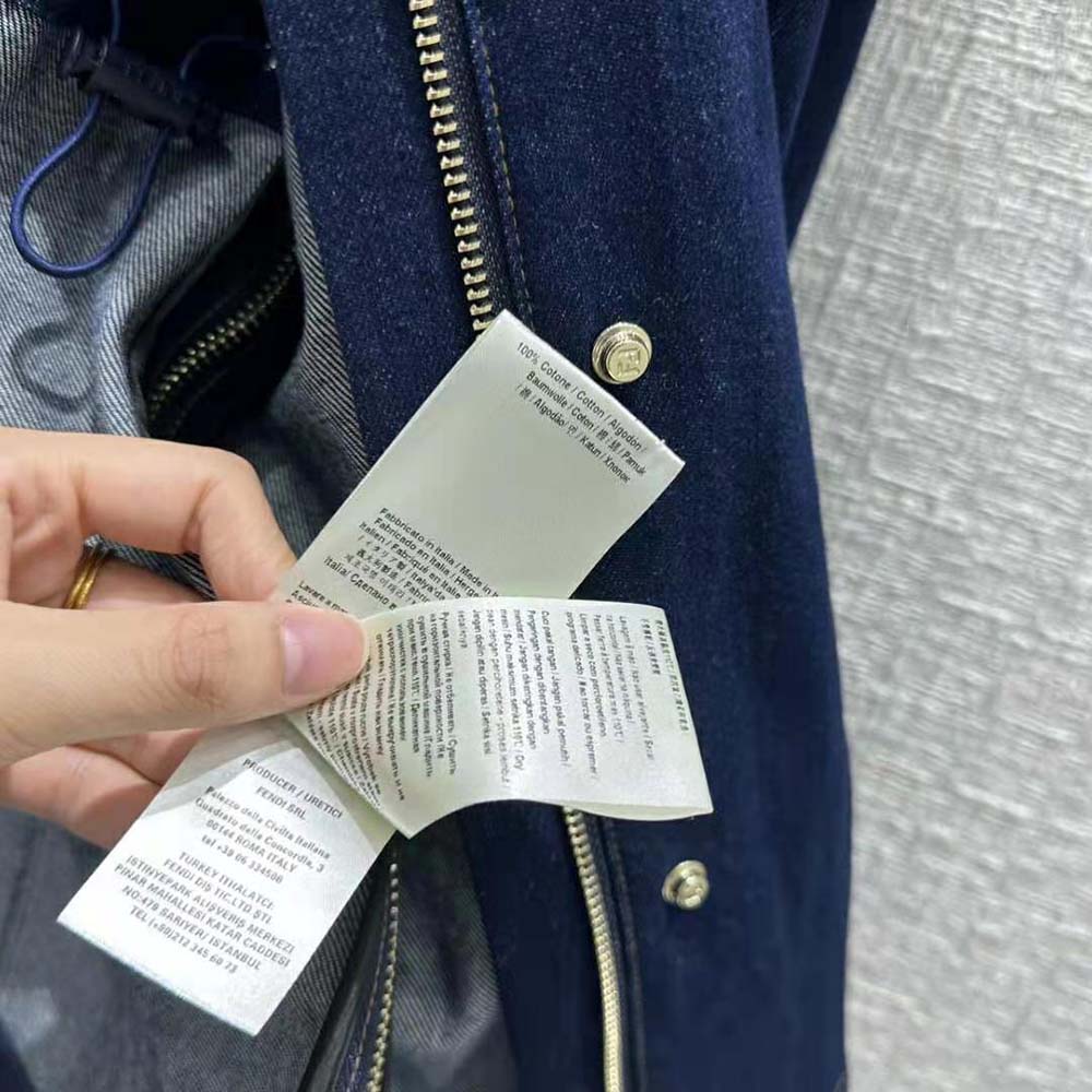 ÁO Fendi Women Blue Denim Jacket