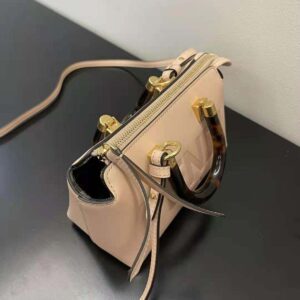 TÚI Fendi Women By The Way Mini Small Boston Bag in Light Pink Leather