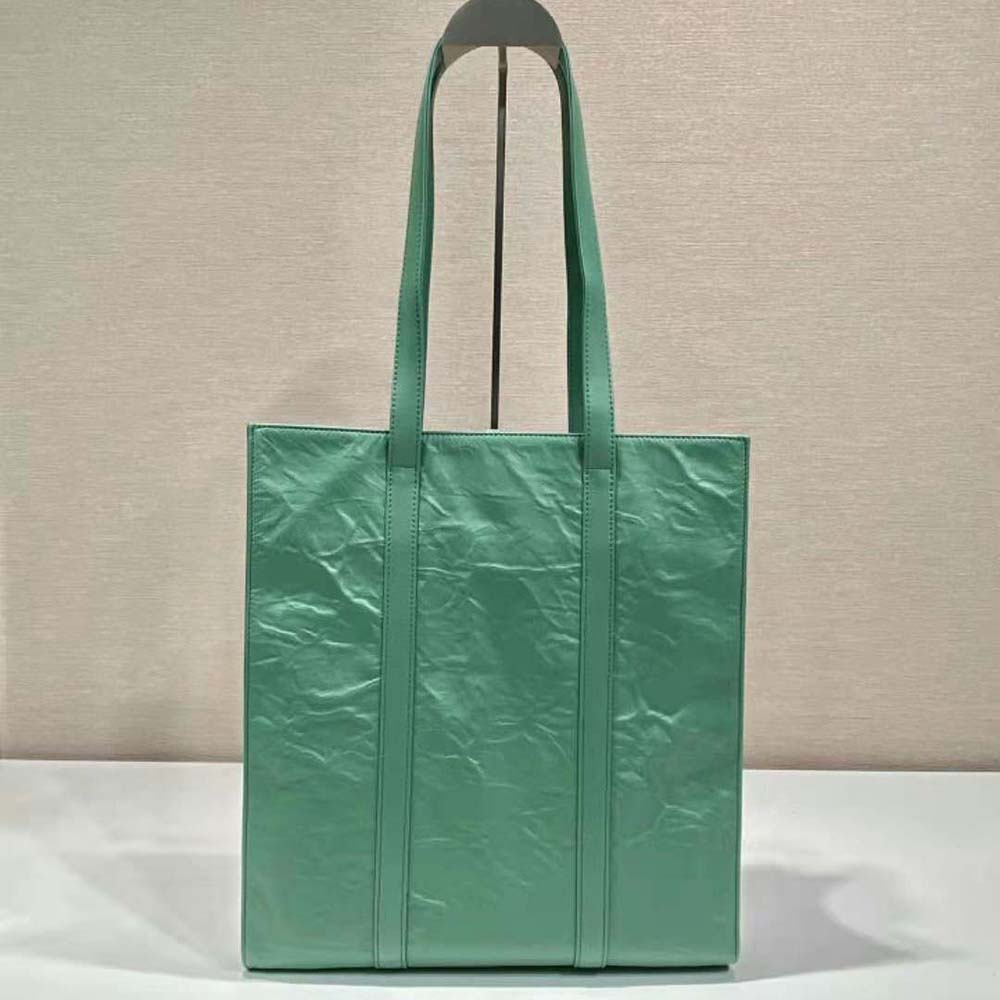 TÚI Prada Antique Nappa Leather Tote-Gray