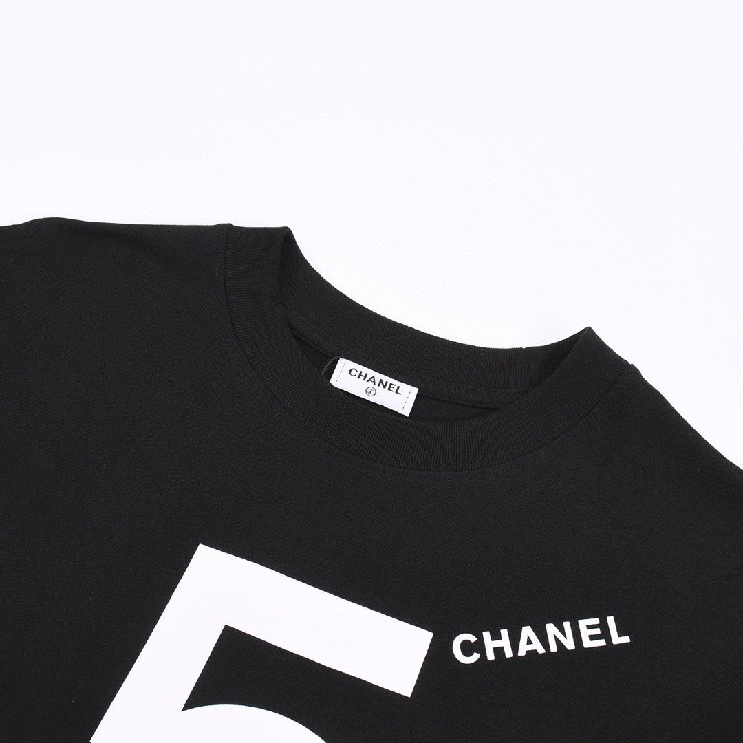 ÁO CHANEL NO5 print cotton jersey T-shirt