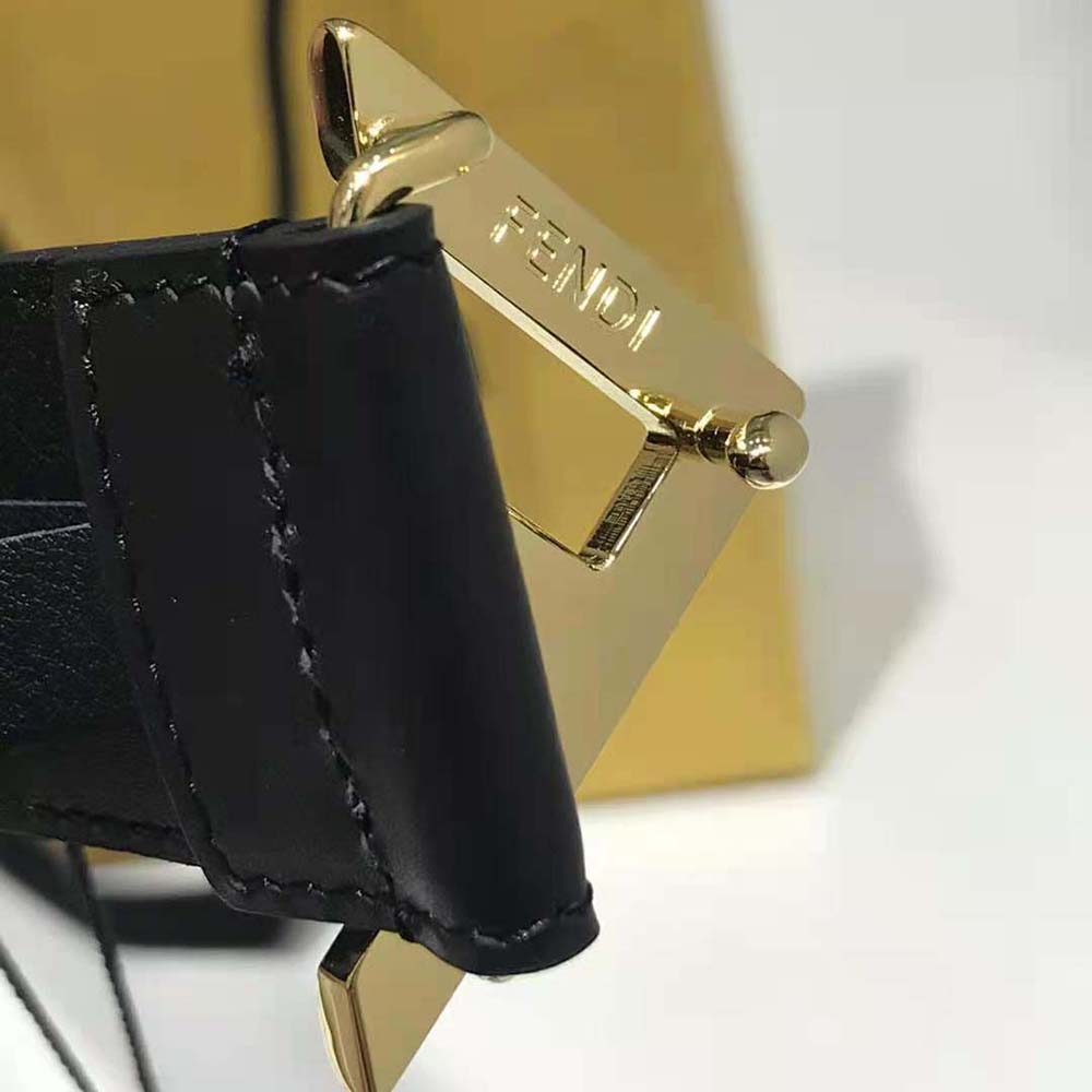 DÂY LƯNG Fendi Black Leather Belt