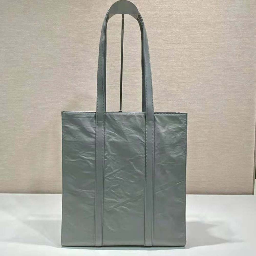 TÚI Prada Antique Nappa Leather Tote-Gray