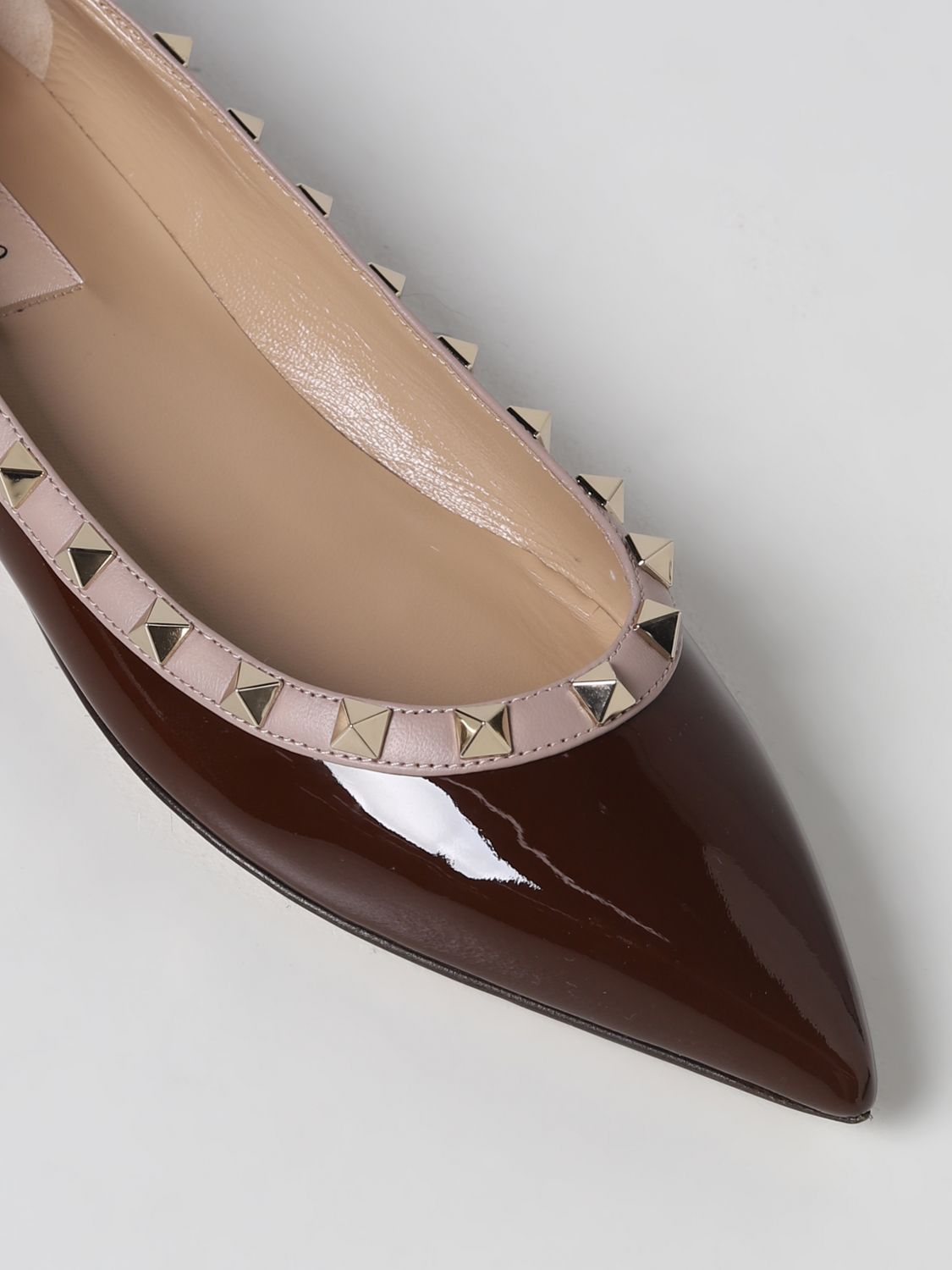 GIÀY VALENTINO GARAVANI Brown ballet flats