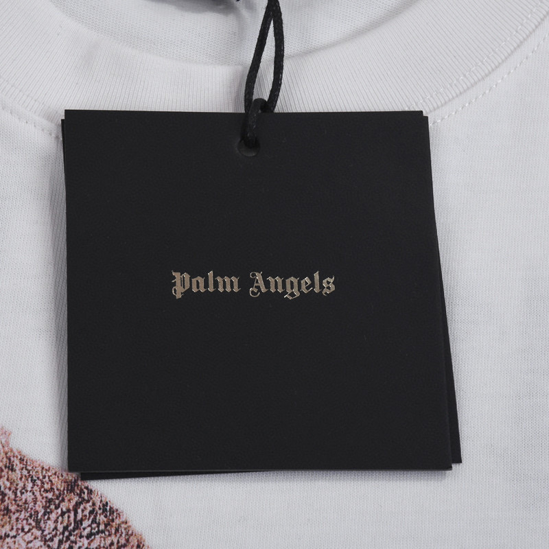 ÁO PALM ANGELS TEDDY LOGO T SHIRT WHITE