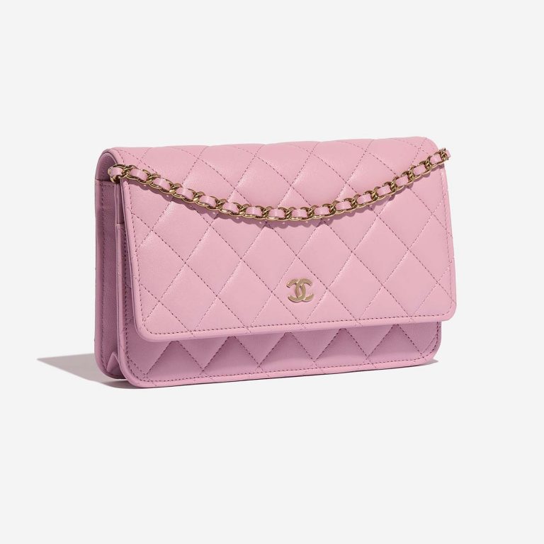 TÚI Chanel Wallet On Chain Lamb Rose WOC