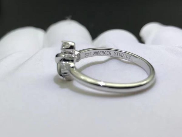 Nhẫn Tiffany & Co Schlumberger Lynn vàng trắng 18K