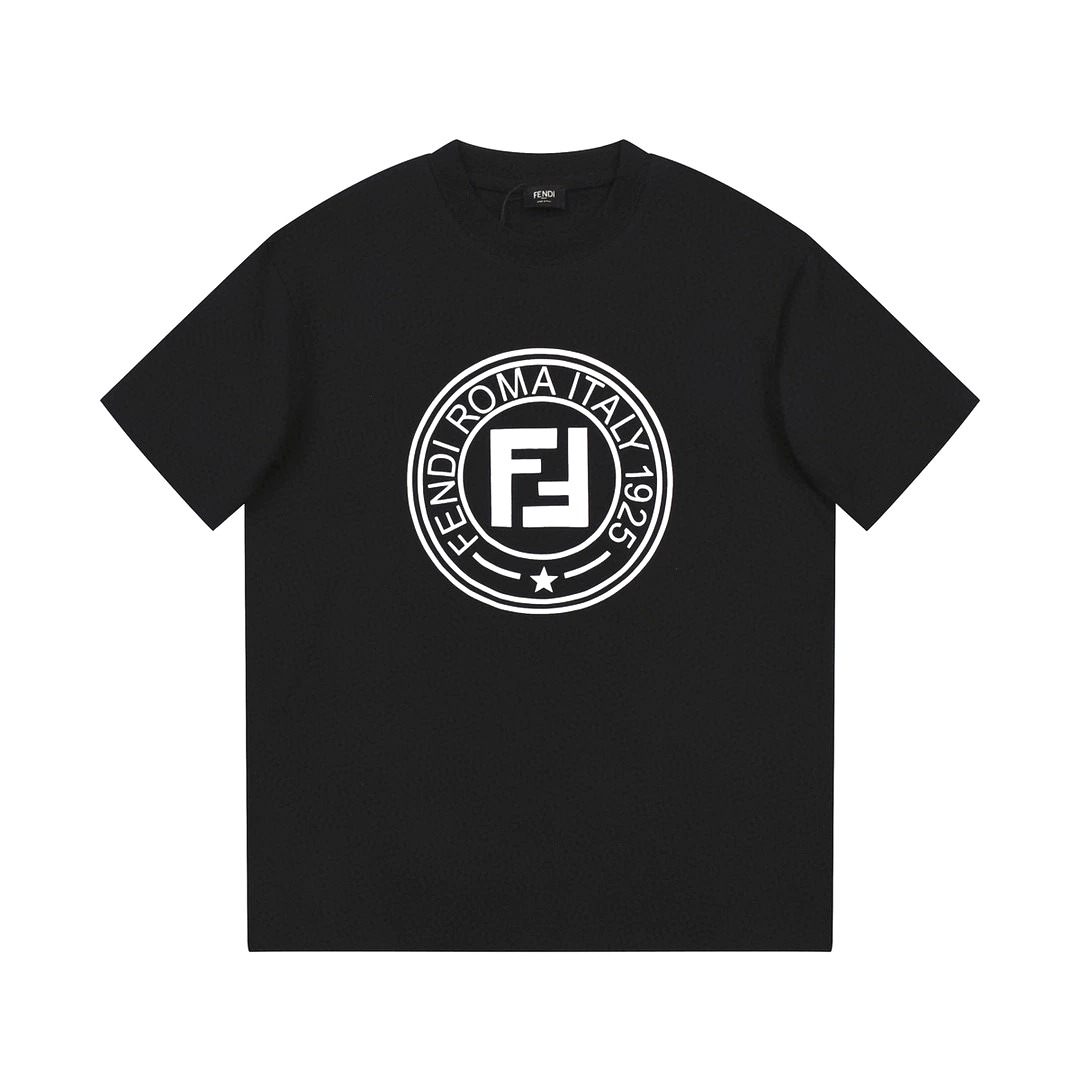 ÁO FENDI ROMA print cotton jersey T-shirt