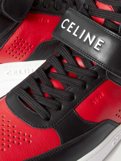 GIÀY CELINE HIGH TOP SNEAKER RED BLACK
