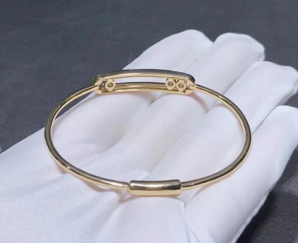 Vòng tay Messika Move Baby Diamond vàng hồng 18K
