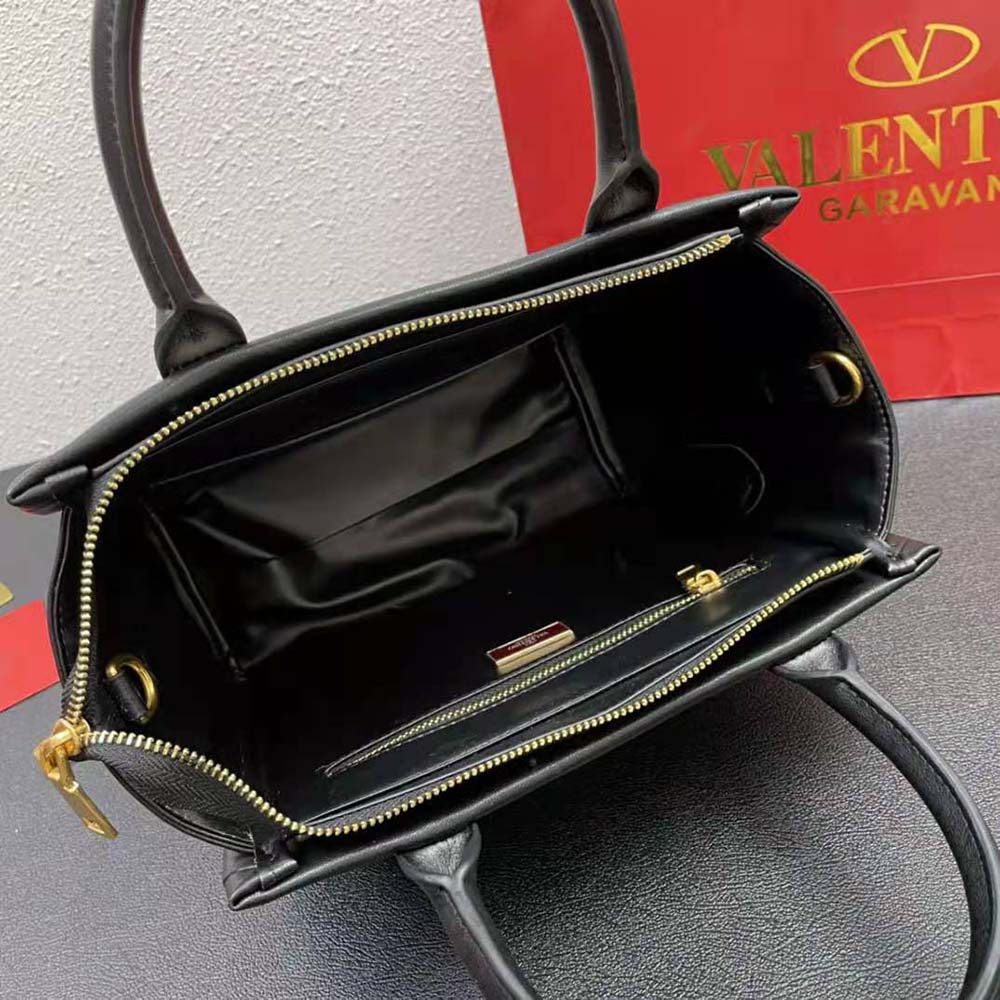 TÚI Valentino Women Large One Stud Nappa Handbag-Black