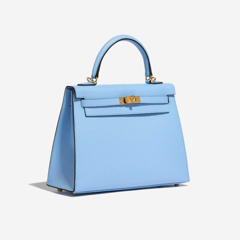 TÚI Hermès Kelly 25 Epsom Blue Celeste Gold Buckle khóa vàng