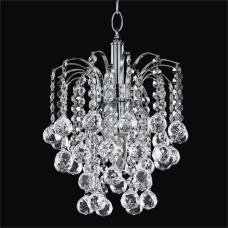 ĐÈN CHÙM Rain drop crystal chandelier with crystal ball