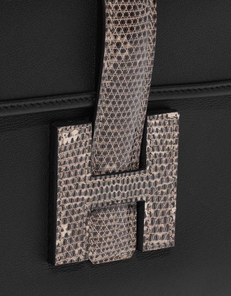 TÚI Hermès Jige Clutch Salvator Lizard Swift Ombré Black