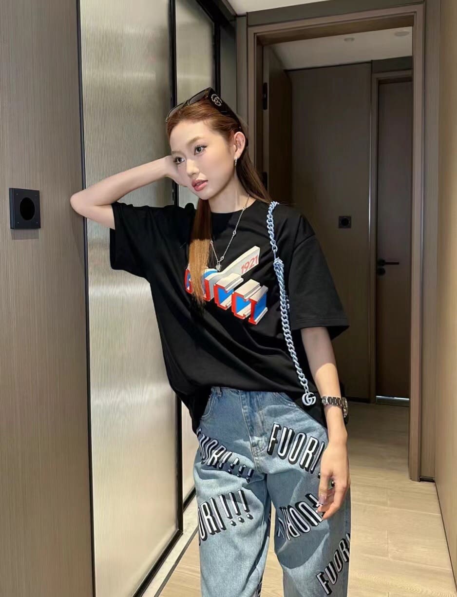 ÁO GUCCI GG T SHIRT MÀU ĐEN UNISEX